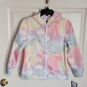 Girls Tie Dye, light weight jacket, size 10-12, by Me Jane. NWT.